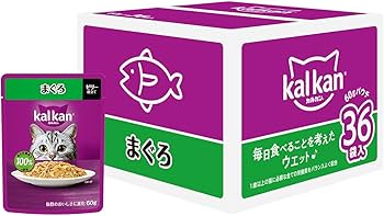 Amazon.co.jp: カルカン パウチ 1歳から 60g×36袋 まぐろ 成猫用