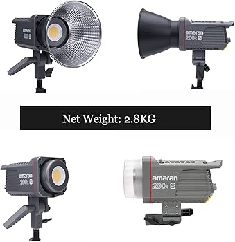 Amazon | Aputure Amaran 200X S LED ビデオ ライト、Amaran Spotlight