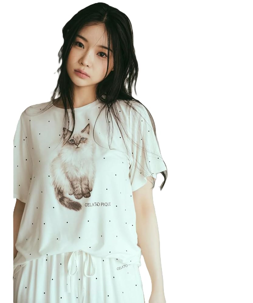 ジェラートピケ モチーフ4柄ワンポイントTシャツ& ショートパンツ