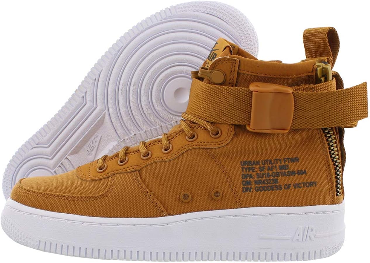 Amazon.com | Nike Boy's SF Air Force 1 Mid Sneaker, Desert Ochre