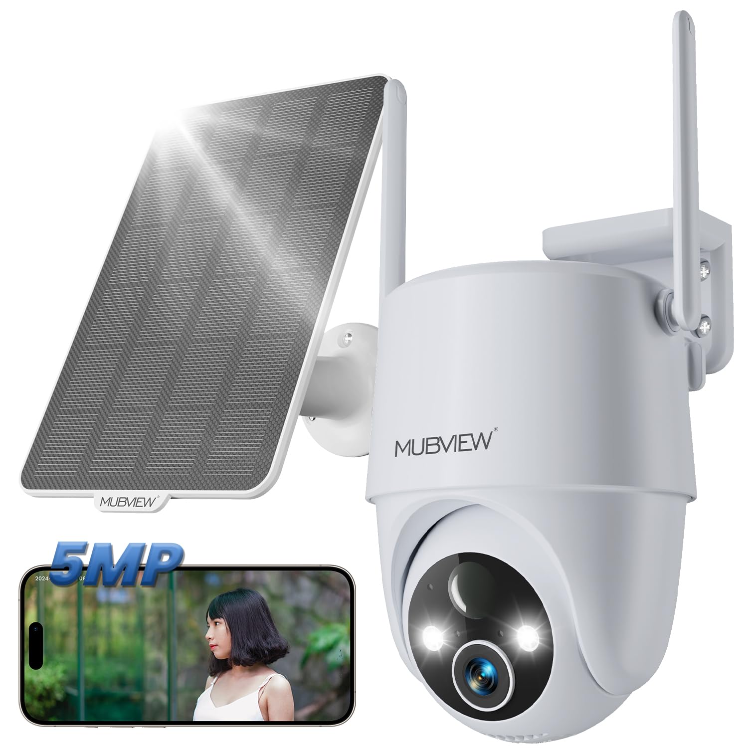 Amazon.co.jp: 【強化版500万超高画素・360°全方位監視・電源不要