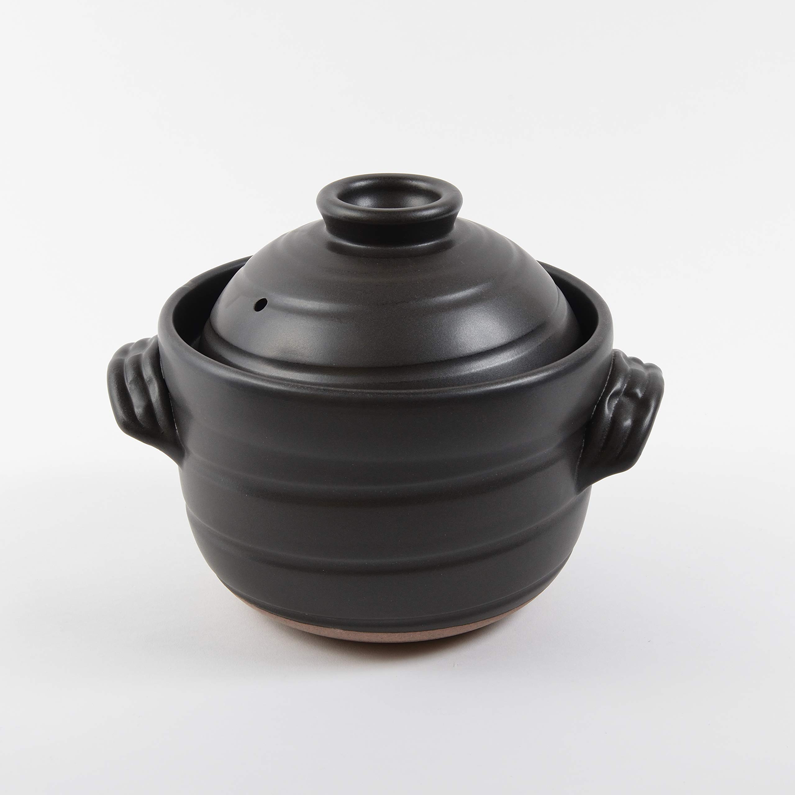 未使用 萬古焼 大黒鍋 華月 大黒ごはん鍋 2合長谷園土鍋無印 大黒