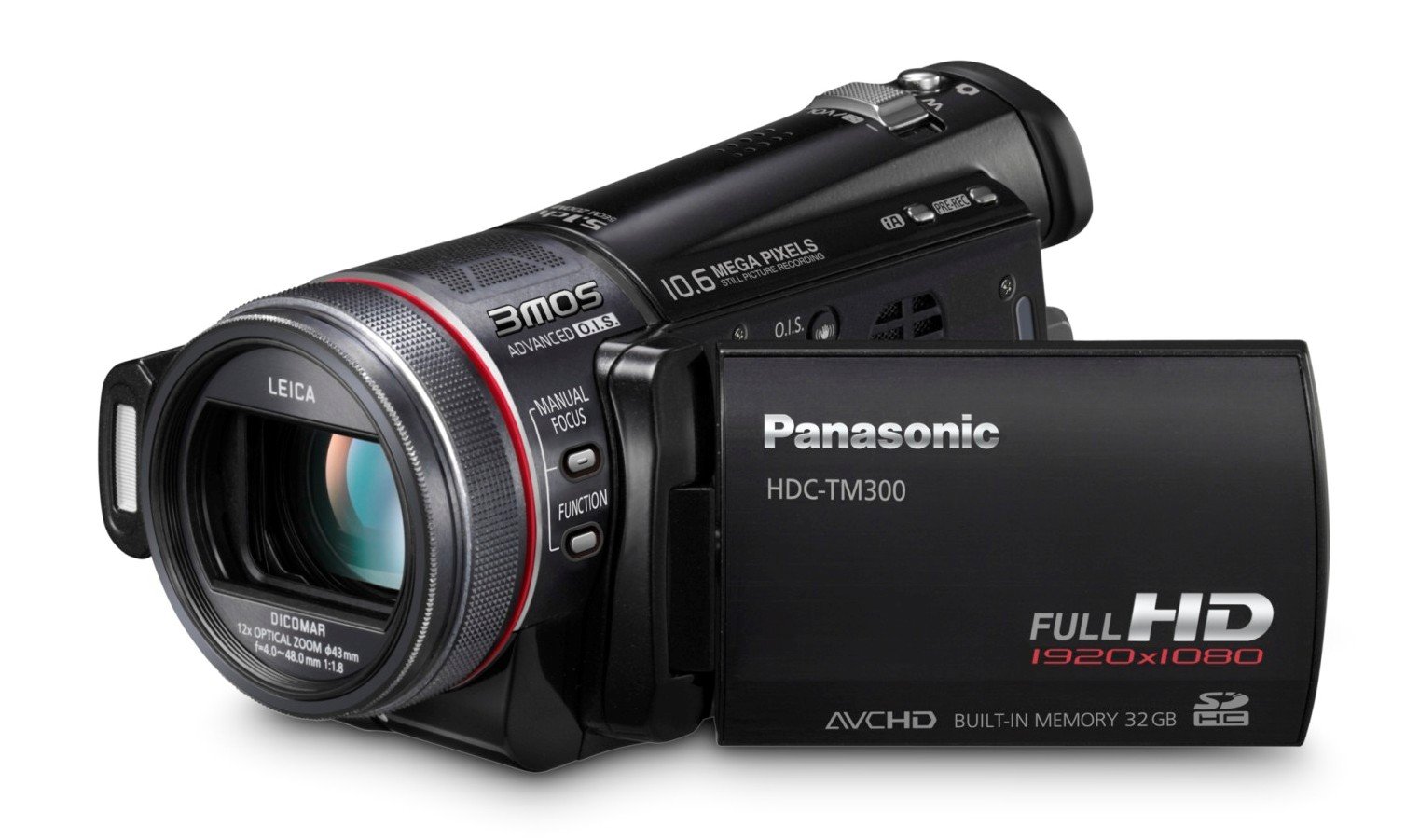 Amazon.com : Panasonic HDC-TM300 Twin Media HD Camcorder (Black