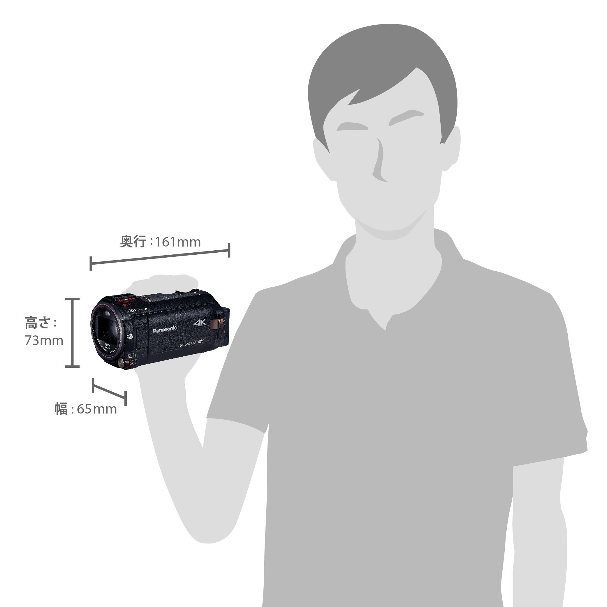 Amazon.co.jp: パナソニック デジタル4Kビデオカメラ WX990M 64GB