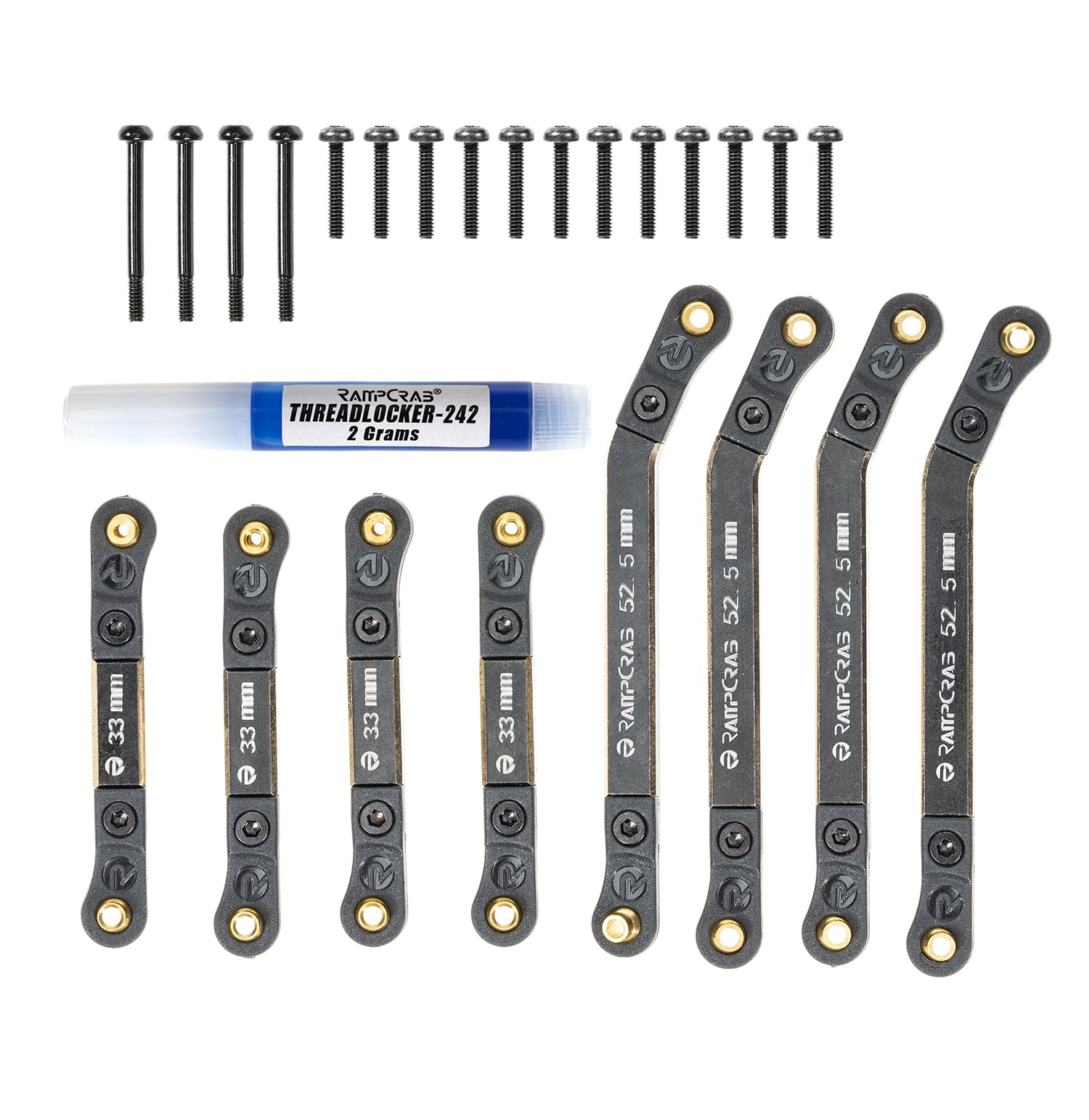 Amazon.com: RampCrab High Clearance 4 Links Set for AX24, Brass