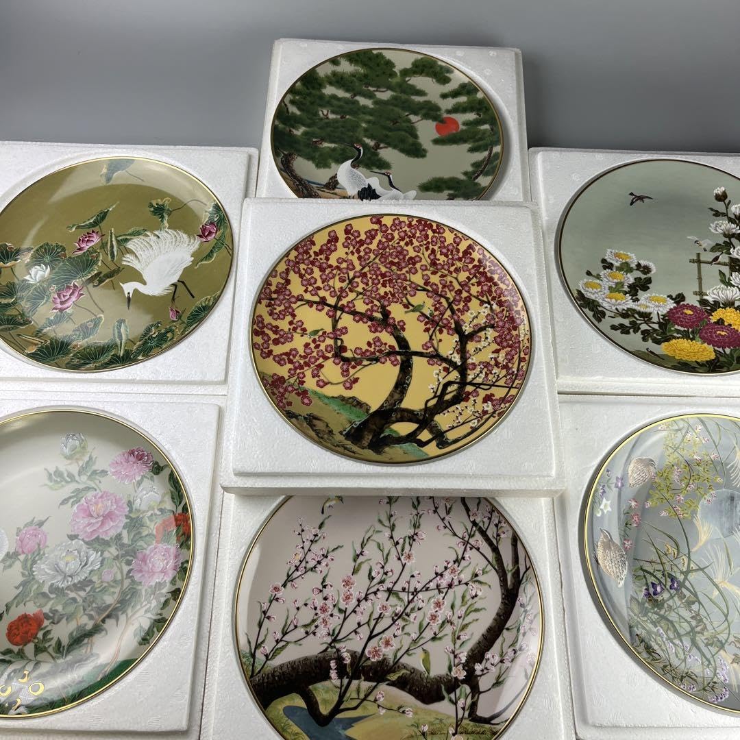 Amazon | 限定版 高級磁器 フランクリン ポーセリン 花鳥 十二ヶ月 絵