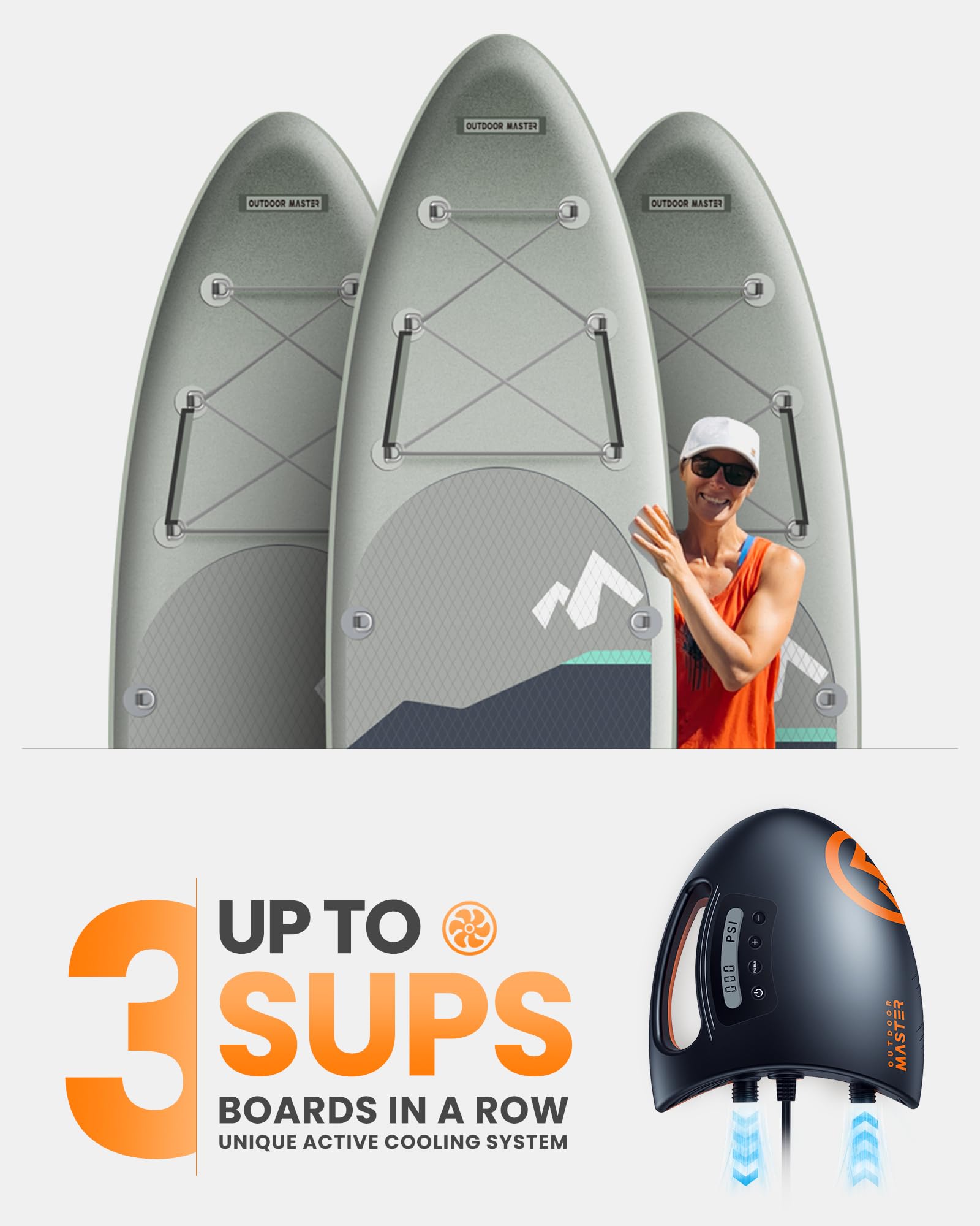 Amazon.co.jp: OutdoorMaster Shark高圧SUPポンプ - 電動エアポンプ