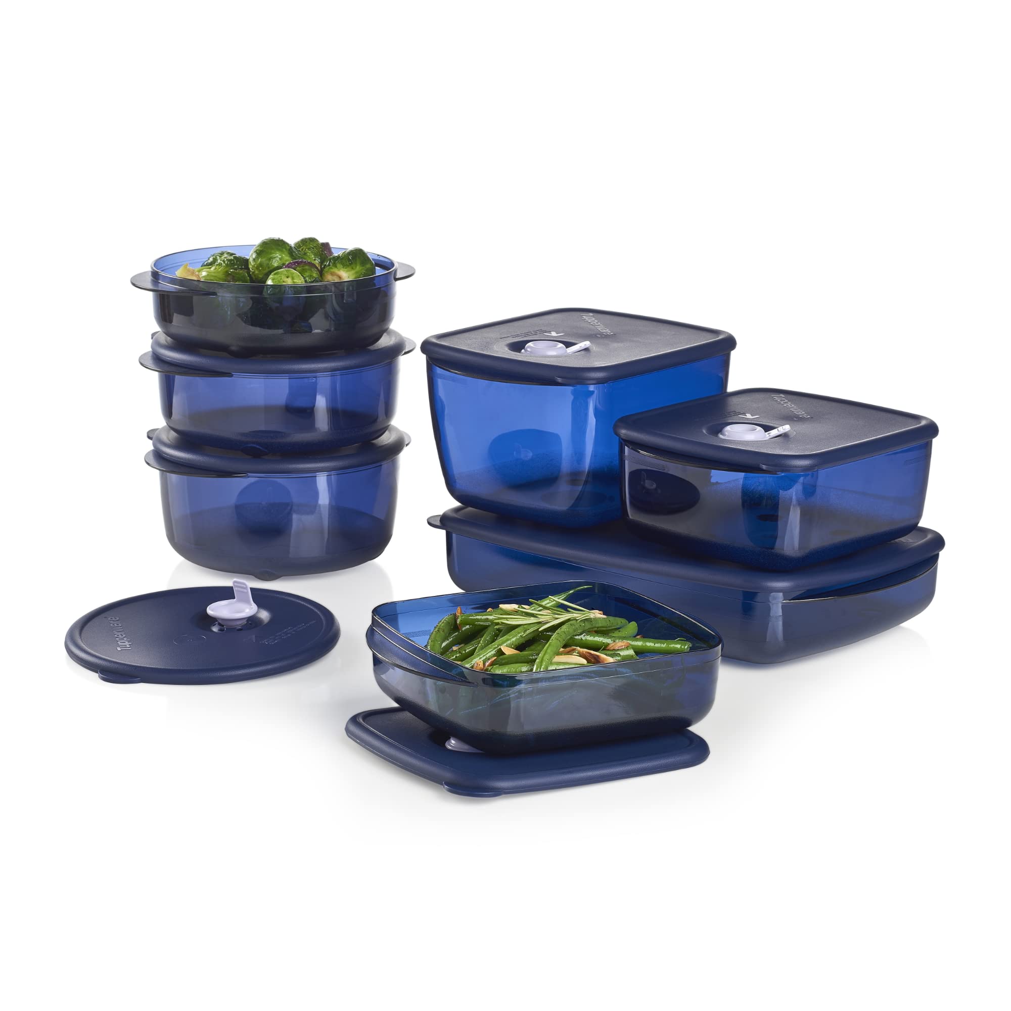 Amazon.com: Tupperware Brand Vent 'N Serve 7 Container Set - Prep