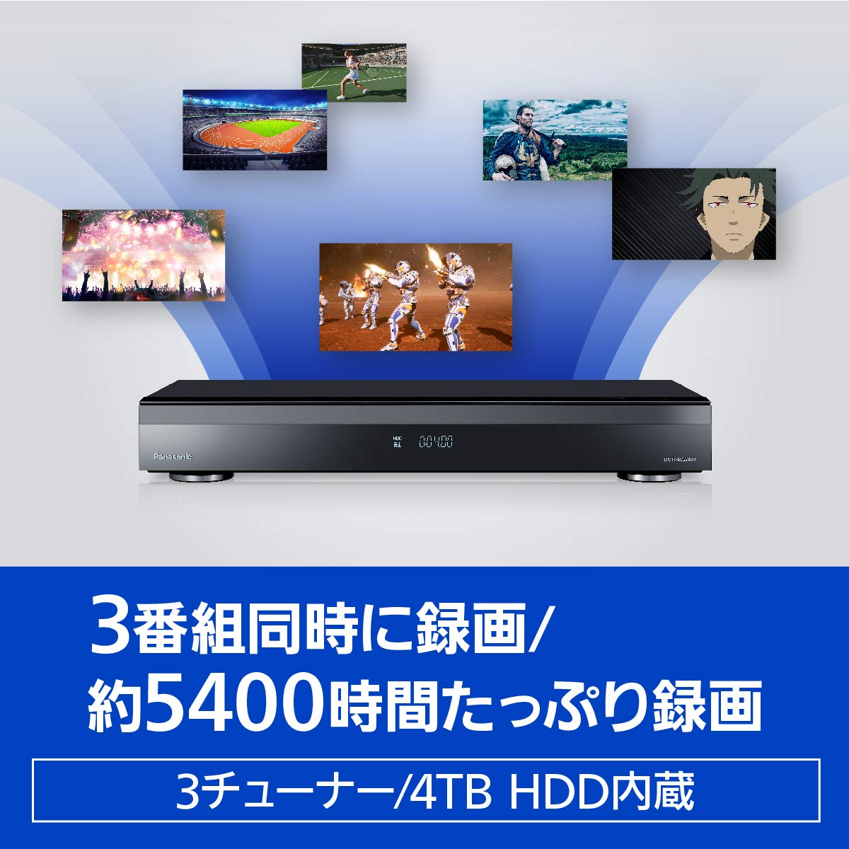 Amazon.co.jp: Panasonic 4 TB 3 Tuner Blu-ray Recorder, 4K DIGA DMR