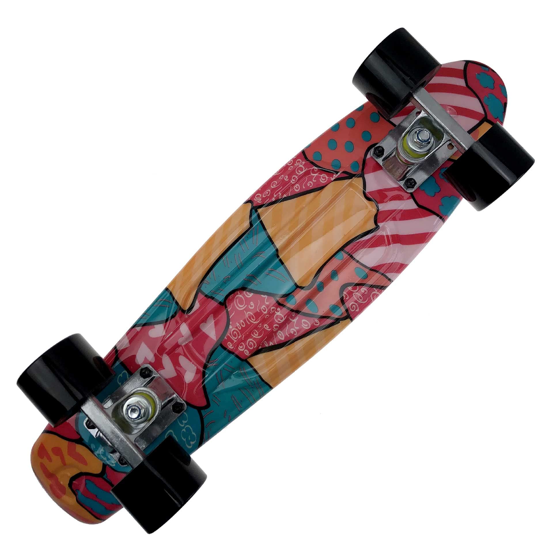 Amazon | GRTE 22インチデッキプラスチックスケートボードPP若者初心者