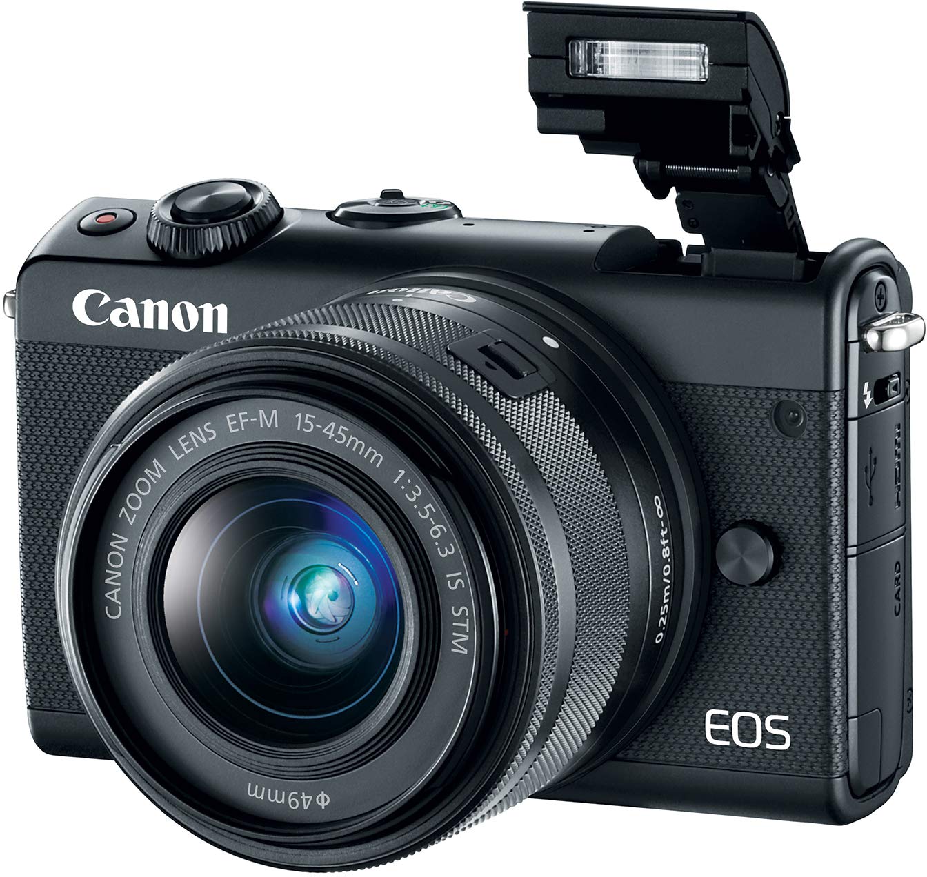 Canon 2209C011 EOS M100 EF-M 15-45mm f/3.5-6.3, Black : Amazon.ca
