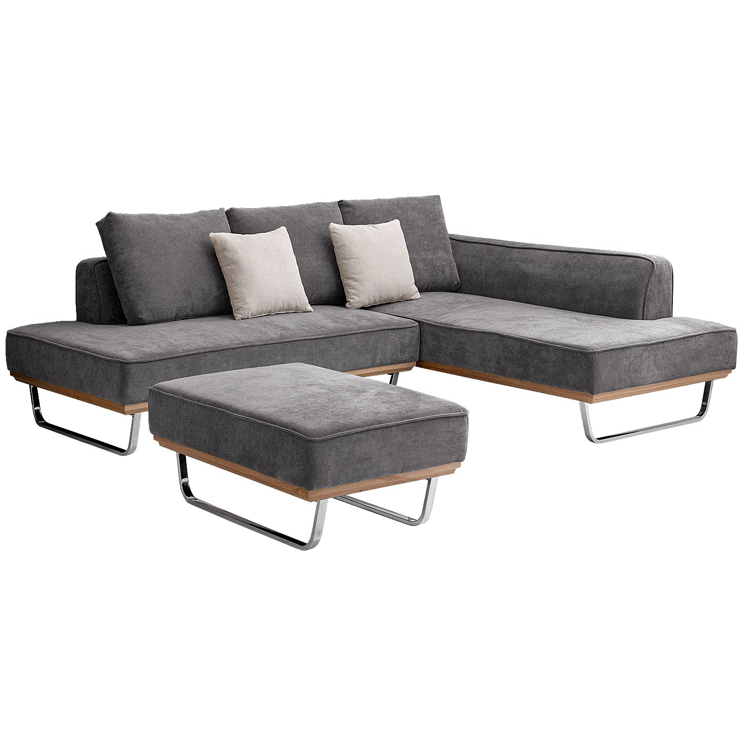 Amazon｜タンスのゲン ソファー 4人掛け 【カウチソファ+2Pソファ+