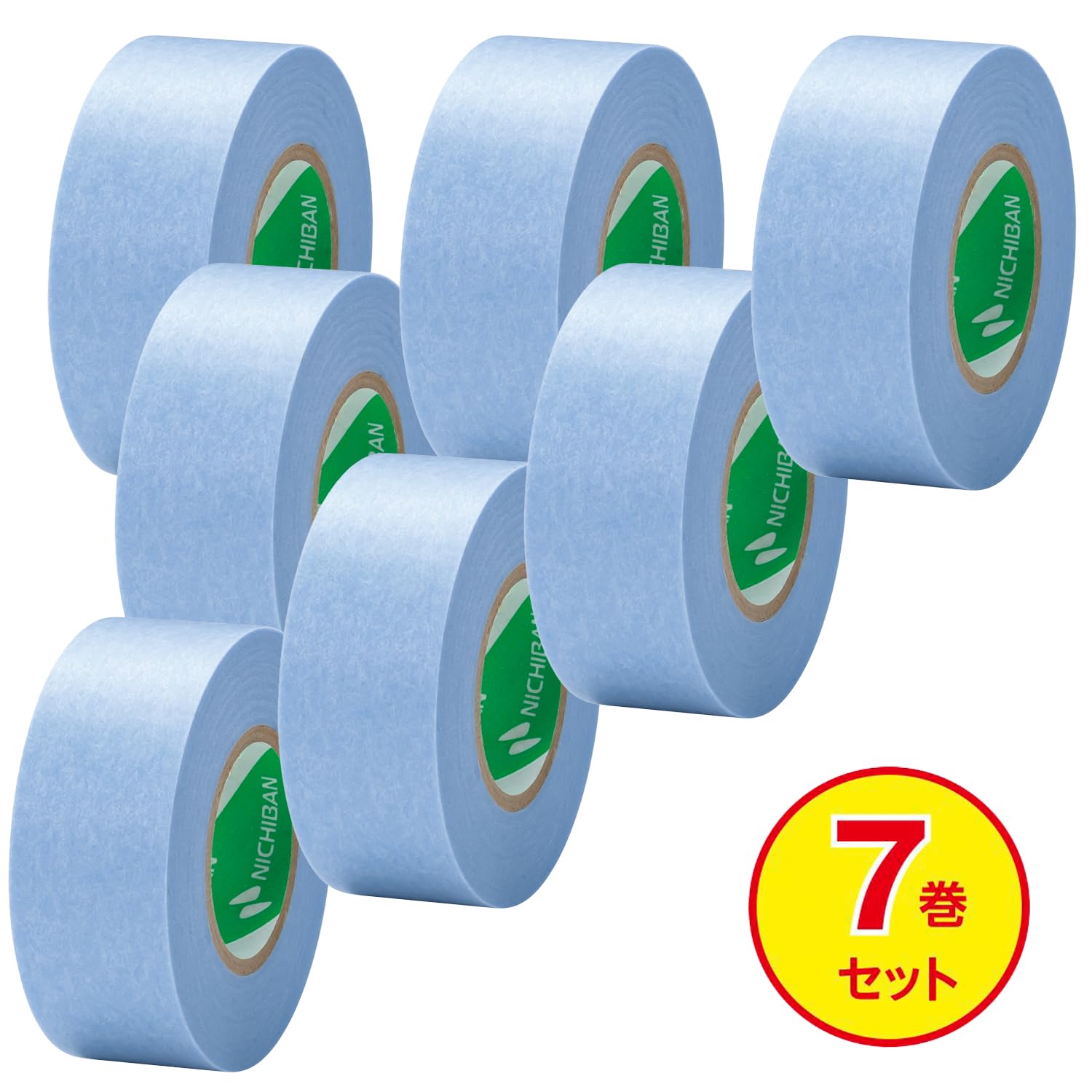 Amazon | ニチバン マスキングテープ 弱粘着 7巻入 18mm×18m ライト