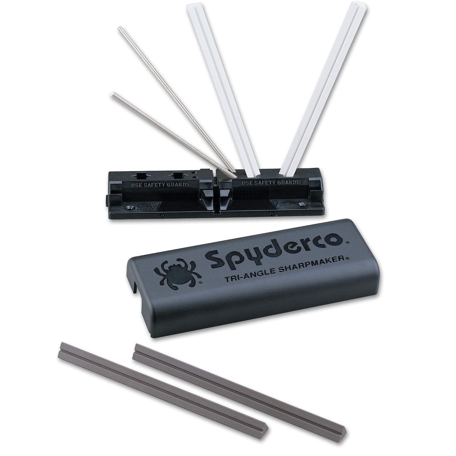 Amazon.com: Spyderco Tri-Angle Premium Sharpmaker Set with DVD and