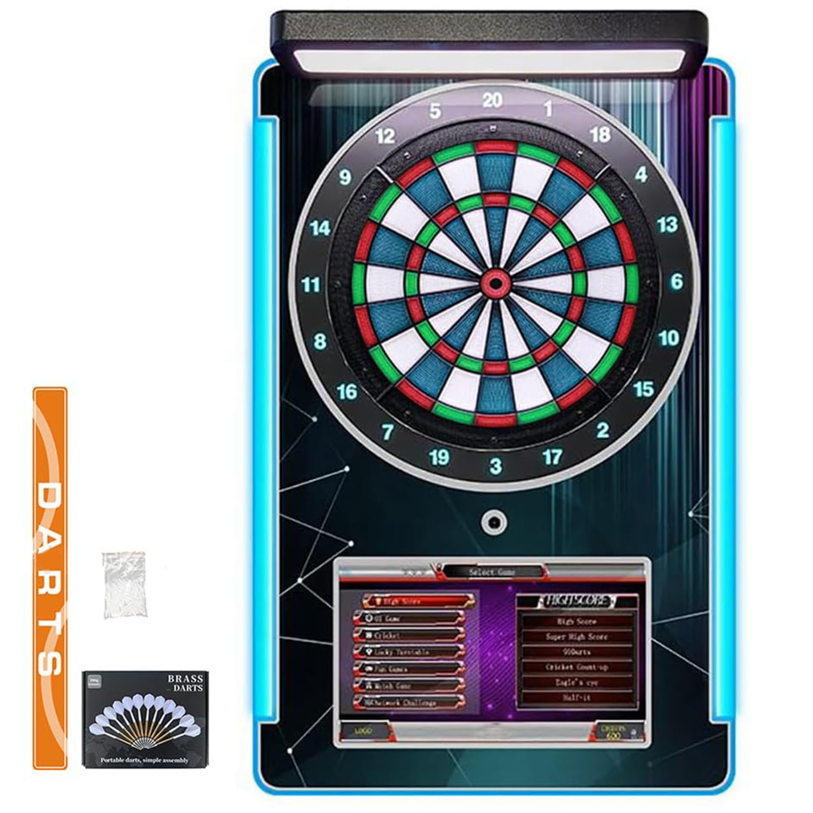 Amazon.co.jp: 商用電動デジタルダーツボード、15.5インチスマート