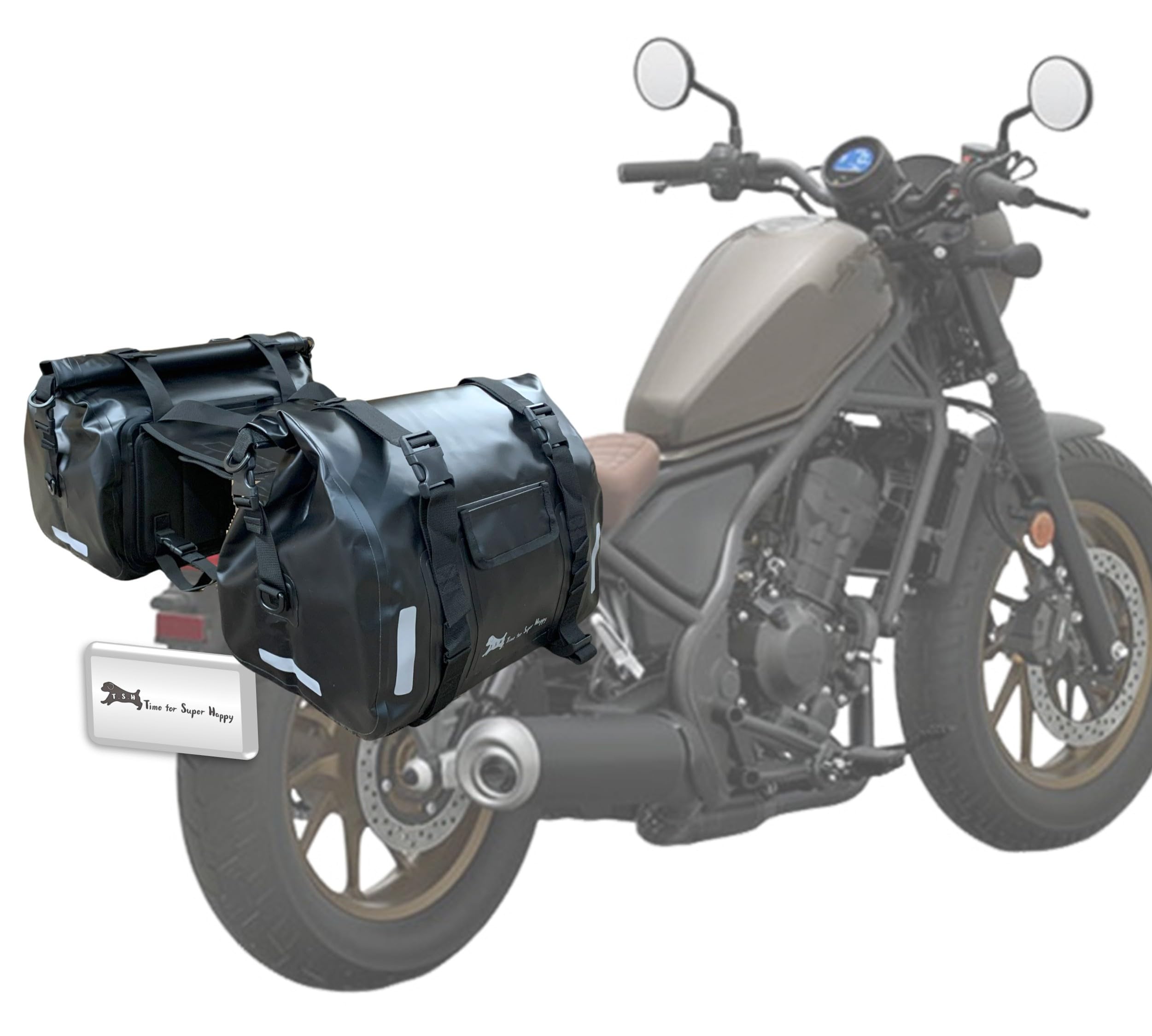 Amazon | T.S.H バイク用防水サイドバッグ 左右セット 底面補強シート