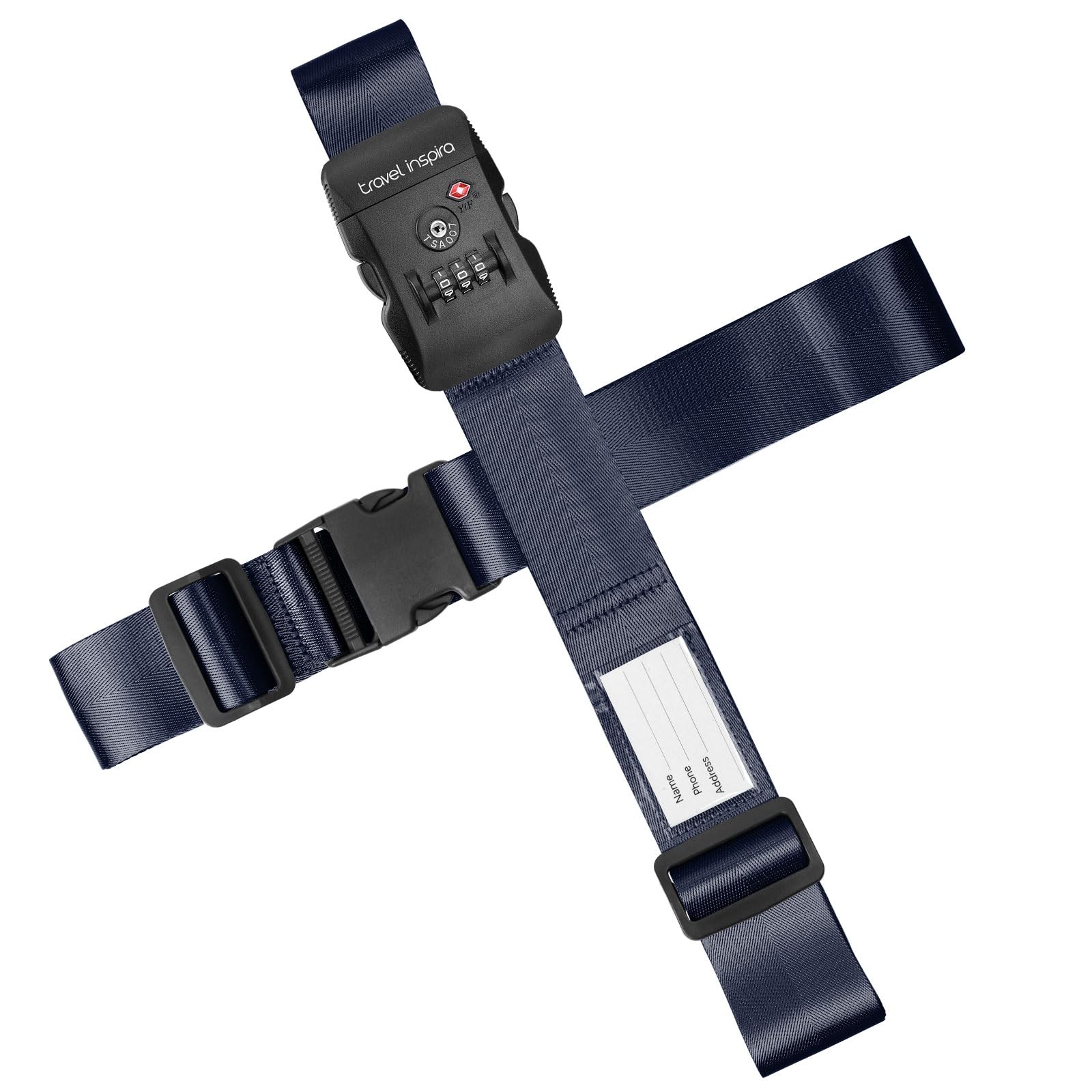 Amazon.co.jp: Travel Inspira【TSAロック】スーツケースベルト 十字型