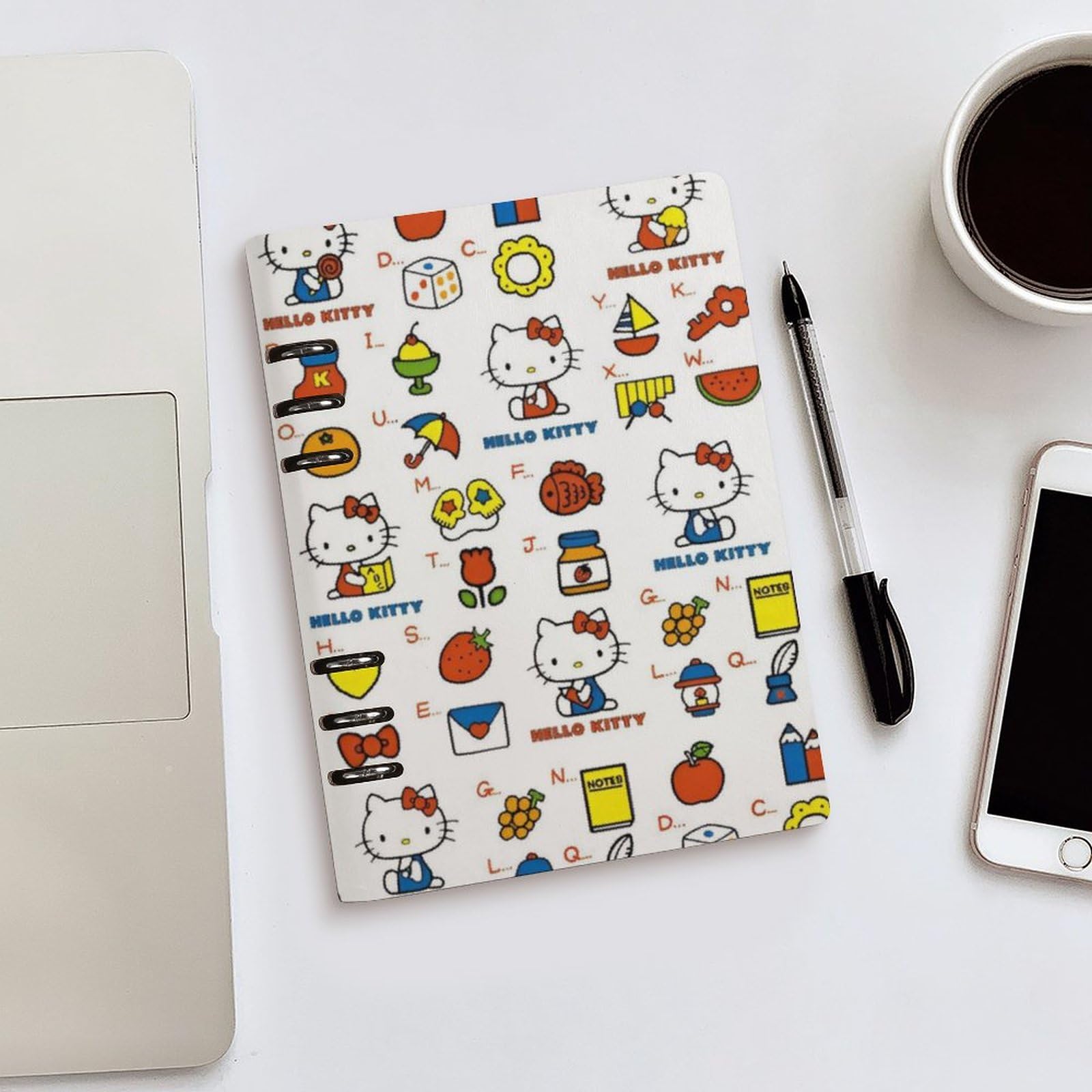 Amazon | ハローキティ システム手帳 PU ノートメモ帳 バインダー