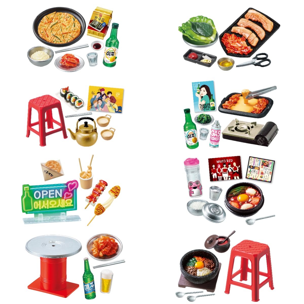 Amazon.co.jp: リーメント ぷちサンプル ネオンとロマンス 韓国屋台の