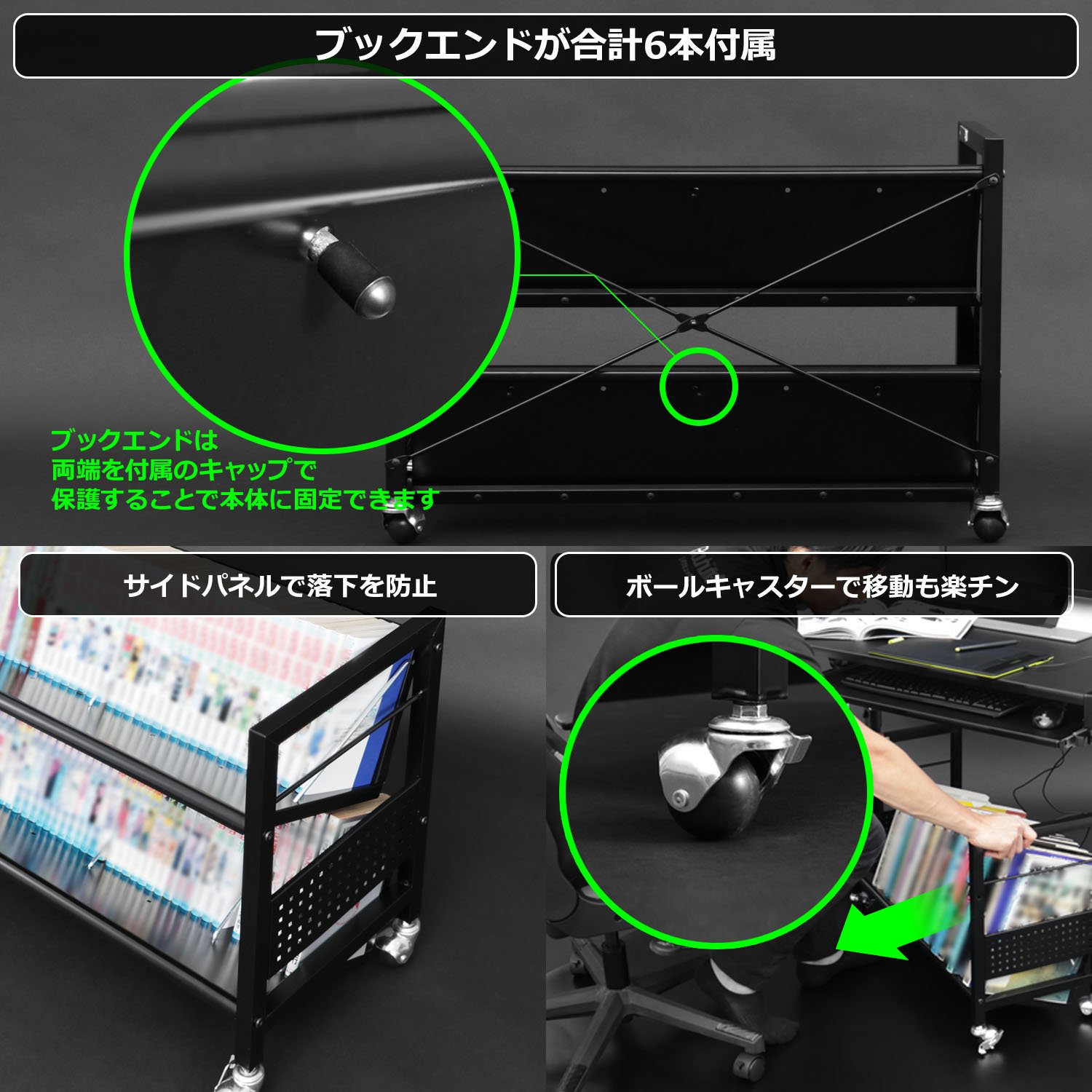 Amazon.co.jp: Bauhutte(バウヒュッテ) デスク下ワゴン (幅70×奥行30