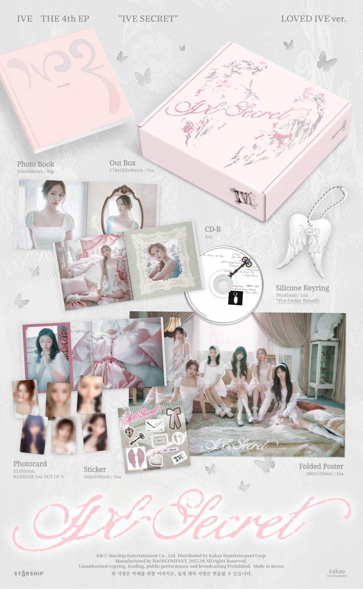 Amazon.com: Ive - 4th EP Ive Secret Loved Ive version Limited
