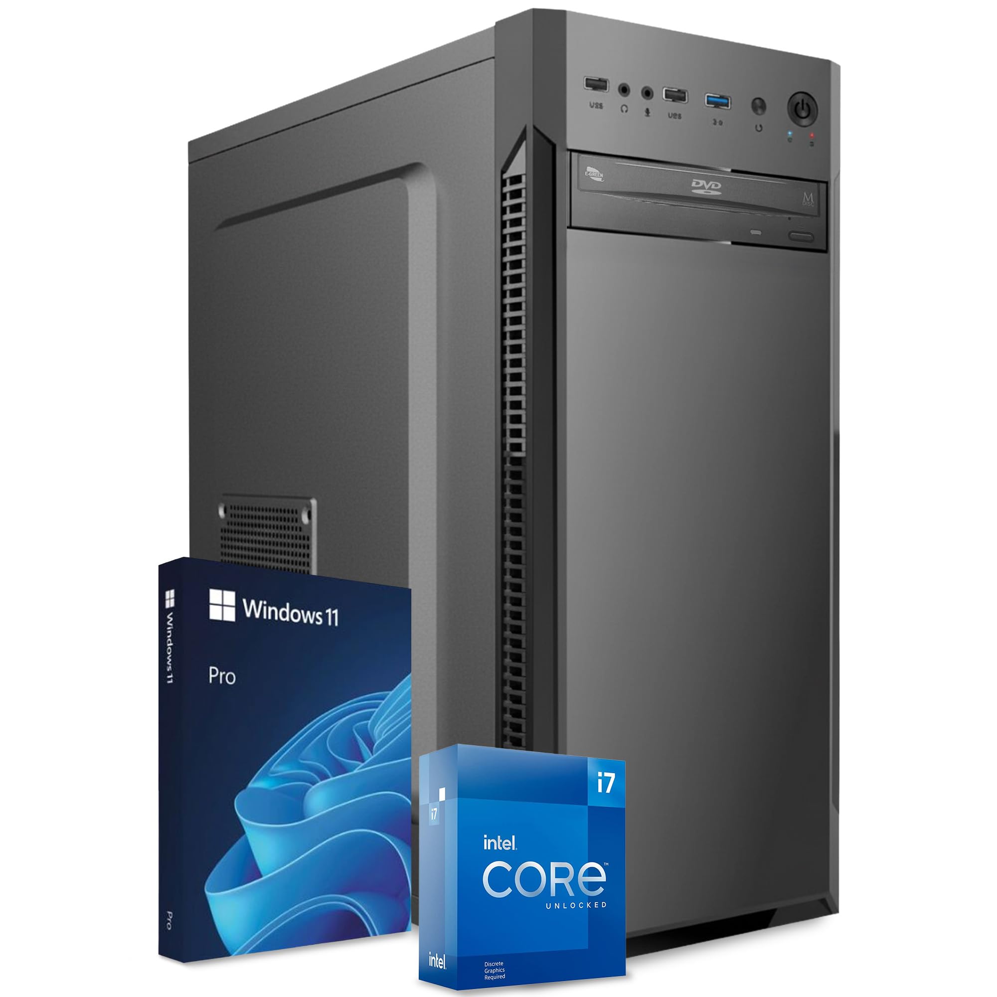 PC Fisso Completo - Computer Desktop Intel Core i7-6700 • RAM 32GB