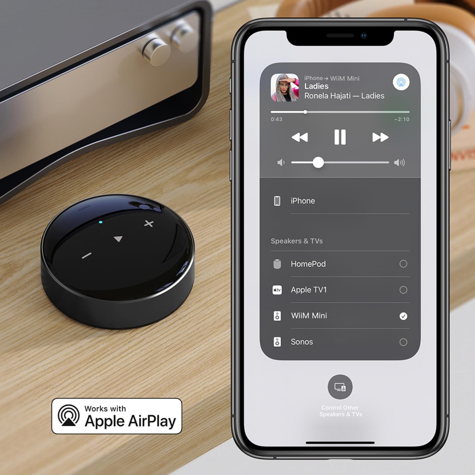 Amazon.com: WiiM Mini AirPlay 2 Wireless Audio Streamer, Multiroom