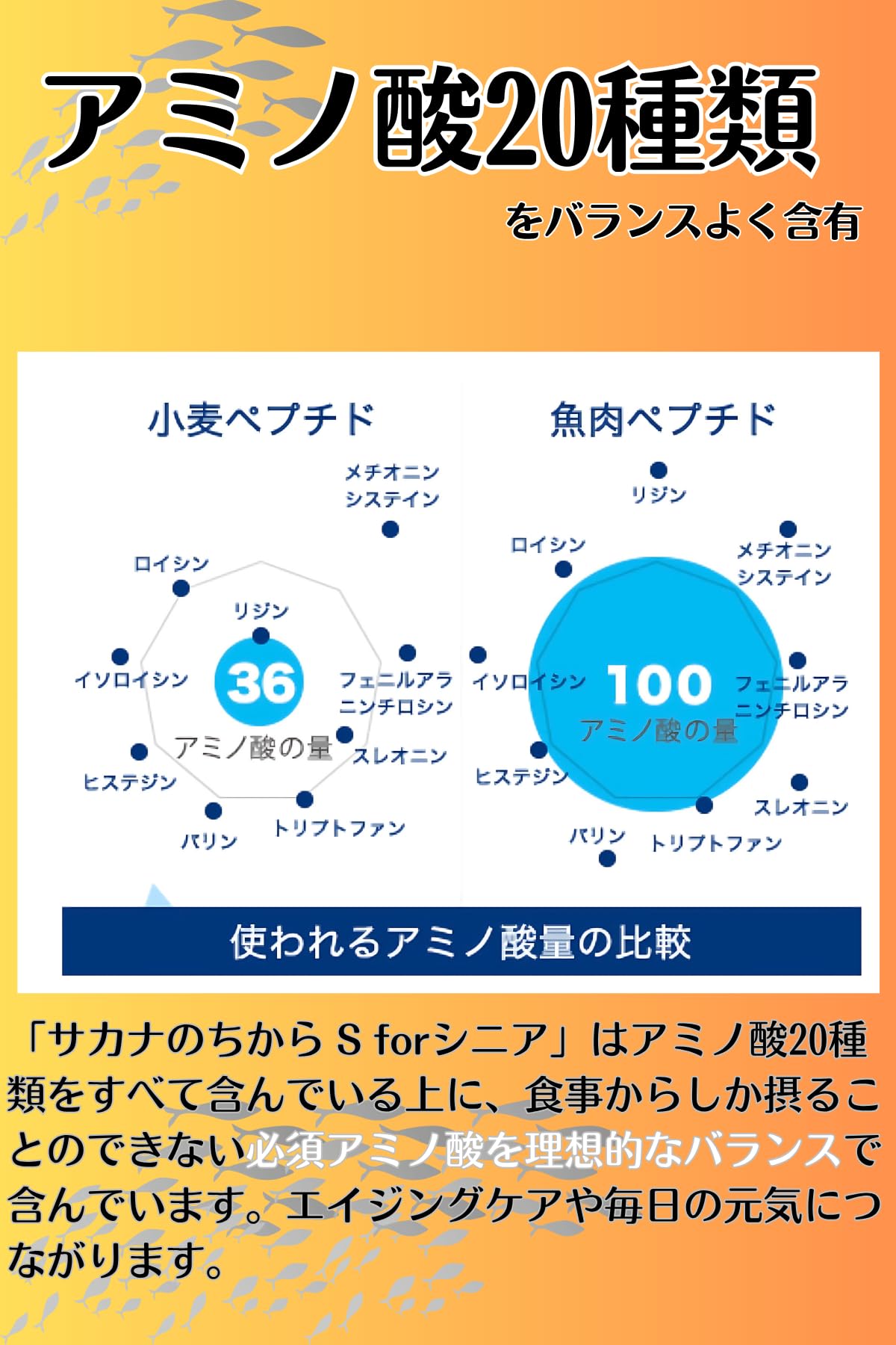 Amazon.co.jp: サカナのちから サカナのちからS for シニア 120g 錠剤