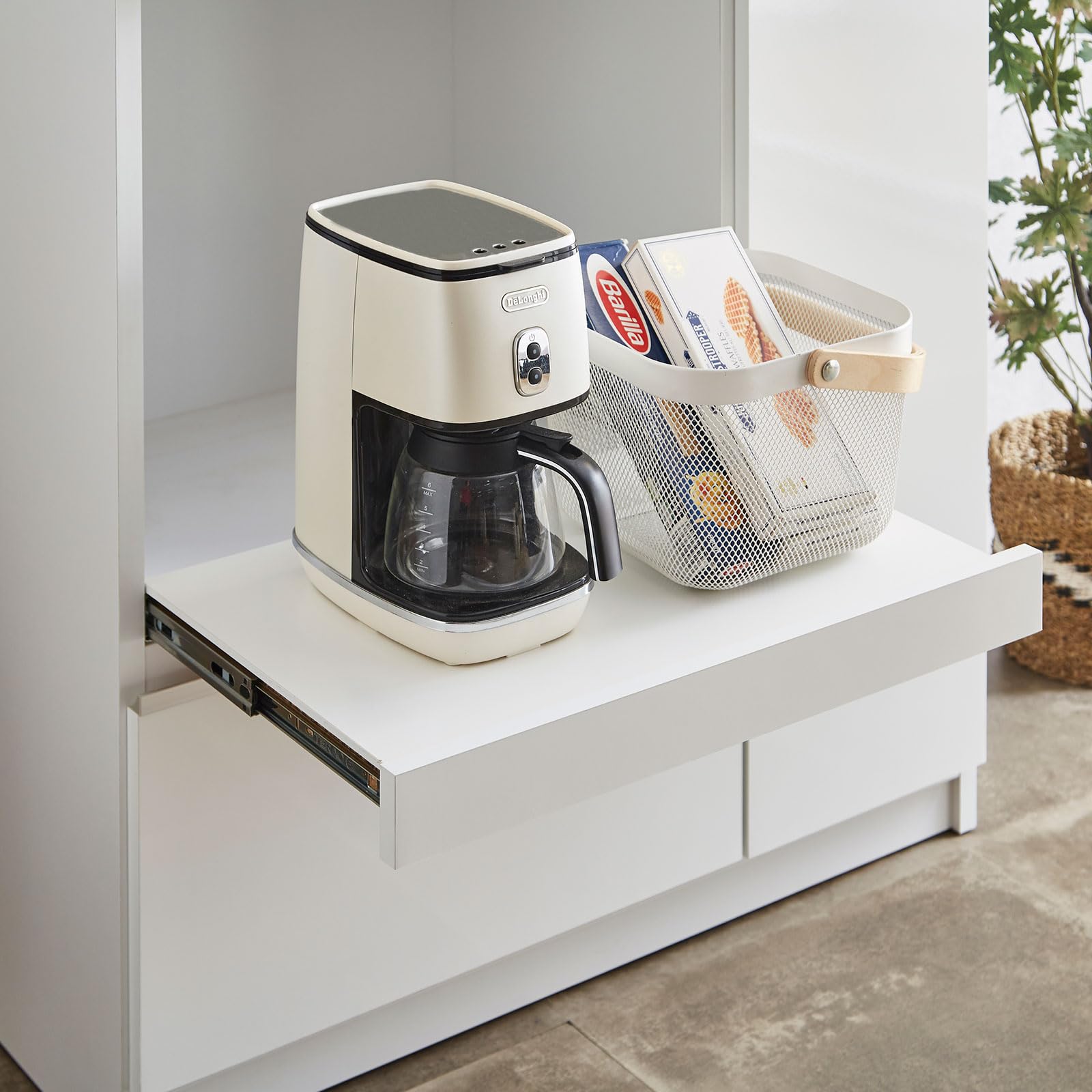 Amazon｜KAGUCOCO キッチンカウンター 完成品 [ナポリ 幅90(88.8)cm