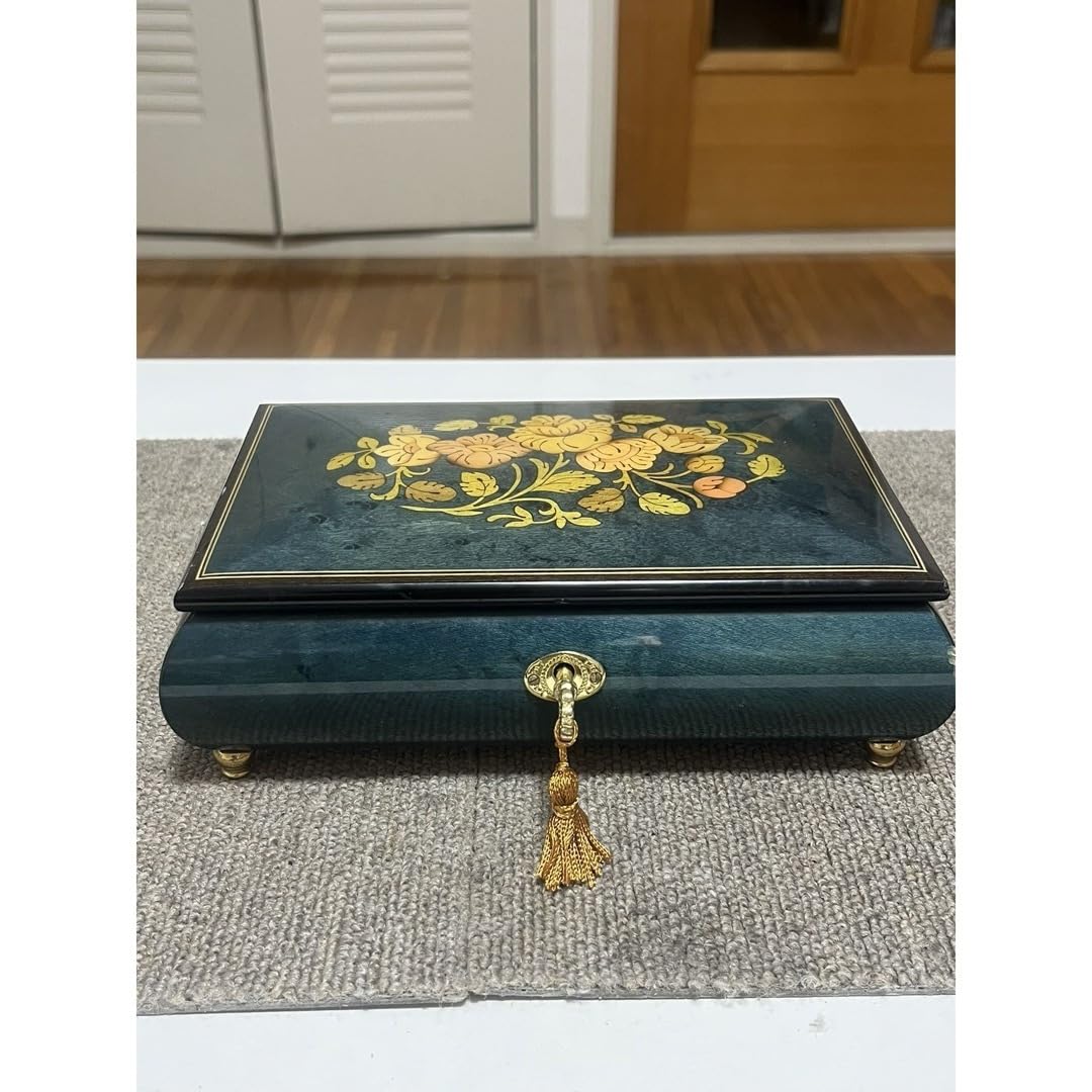 アンティーク】REUGE スイス製 からくり ピエロ オルゴール カギ付