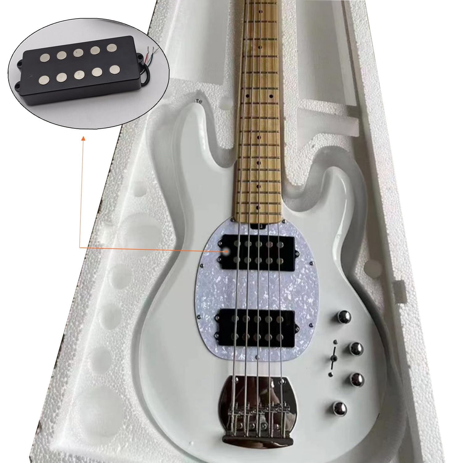 Amazon.co.jp: alljita 5 弦ベースピックアップハムバッカーダブル