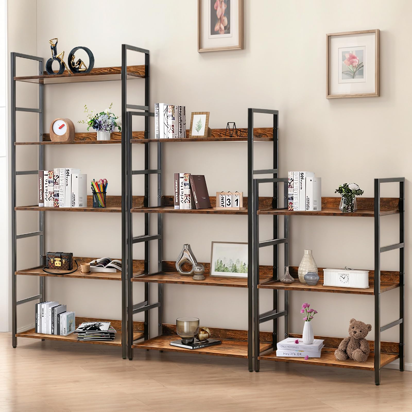 Amazon｜LeYoi オープンシェルフ ラック 棚 本棚 おしゃれ 収納ラック