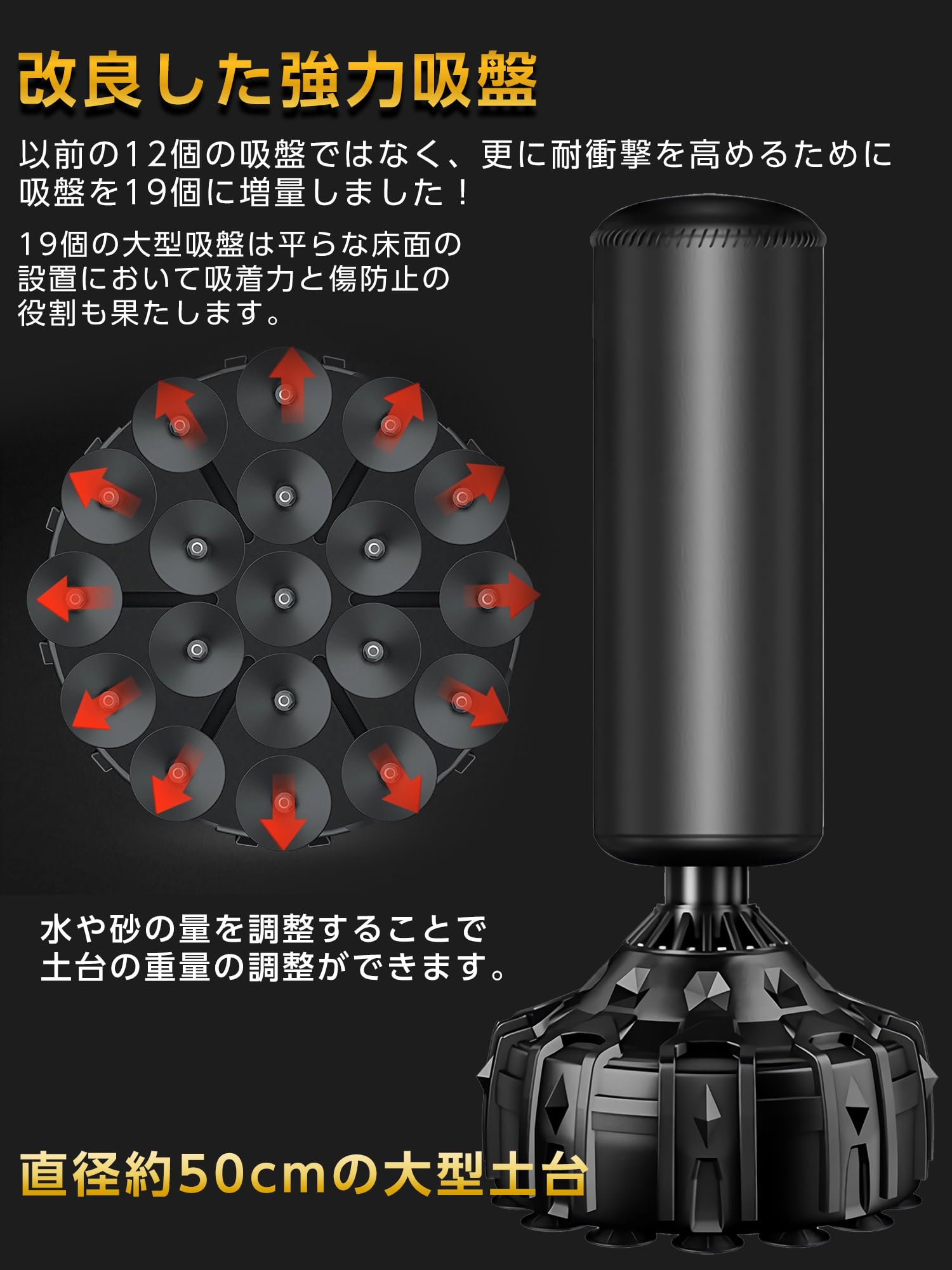 Amazon.co.jp: Youabubu スタンド式サンドバッグ 自宅用サンドバッグ