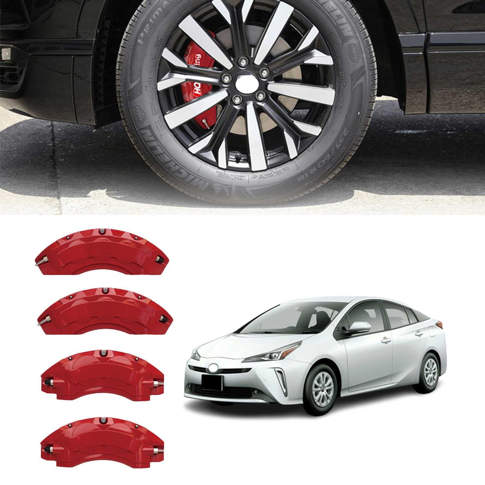 Amazon | トヨタプリウス50系 用 キャリパーカバー プリウス50系 ZVW50
