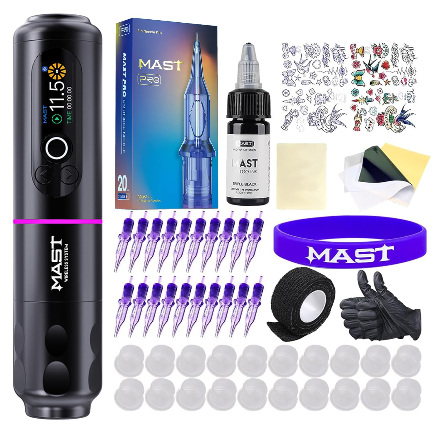 Amazon.com: Mast Archer2 Tattoo Kit, Wireless Tattoo Gun Pen