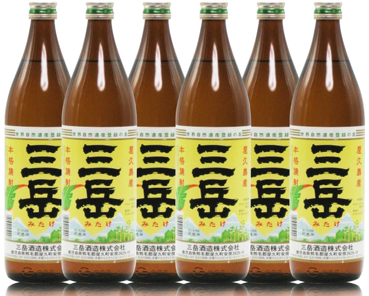 Amazon.co.jp: 三岳 25度 900ml×6本セット 芋焼酎 : 食品・飲料・お酒