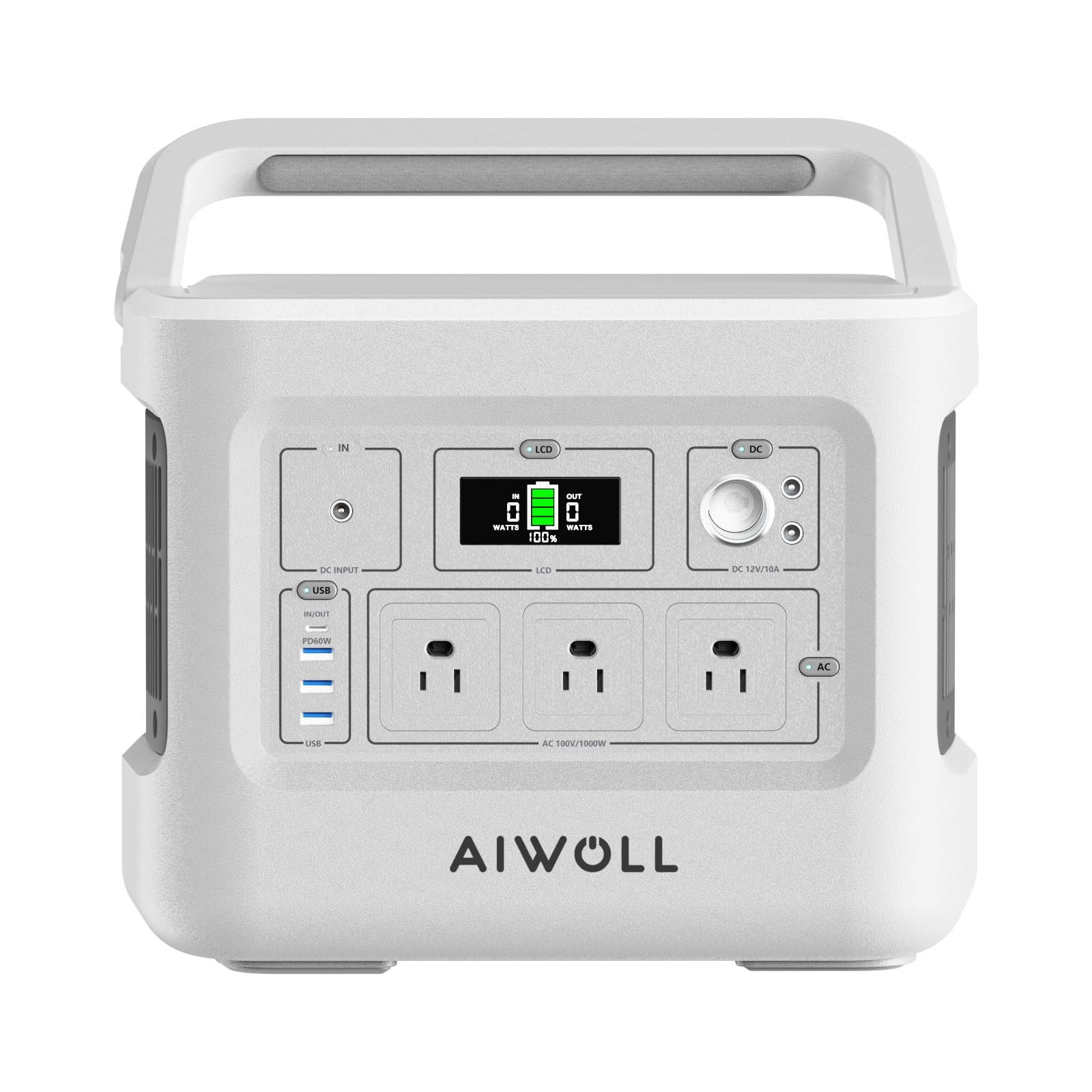 Amazon.co.jp: AIWOLL ポータブル電源 リン酸鉄リチウム 1024Wh