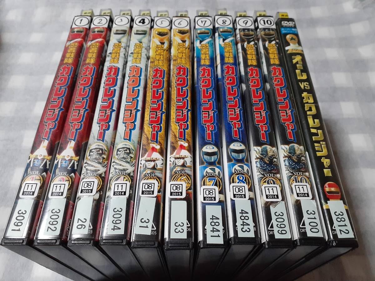 Amazon.co.jp: レンタル落ちDVD 忍者戦隊カクレンジャー 全10巻＋