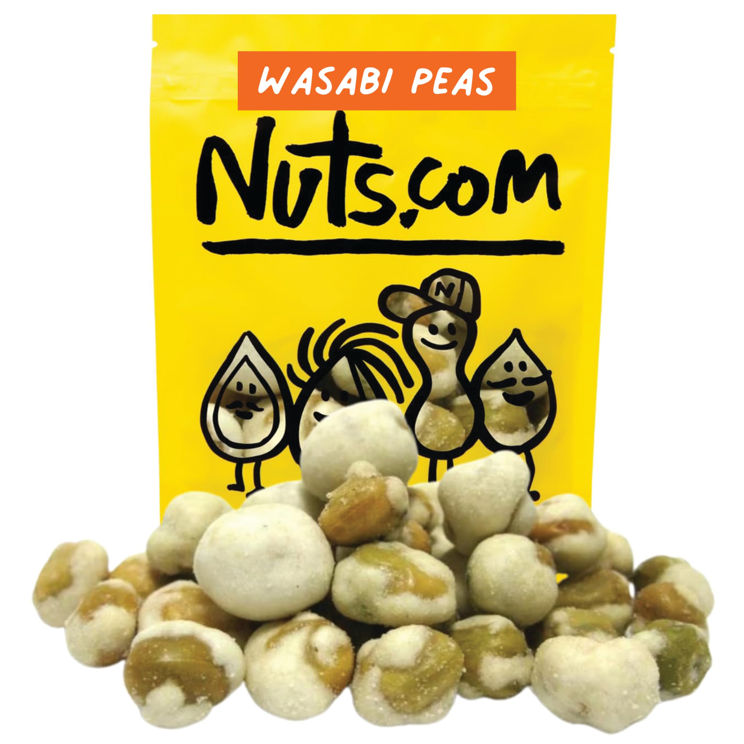 Amazon.com: Nuts.com Natural Color Hot Wasabi Peas - Sweet and