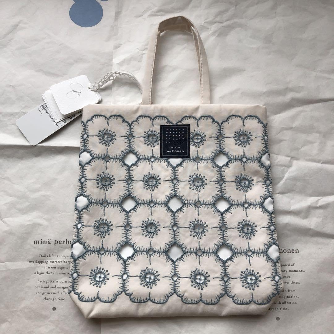 ハンドメイド ミナペルホネン anemone トートバッグ テープバッグ
