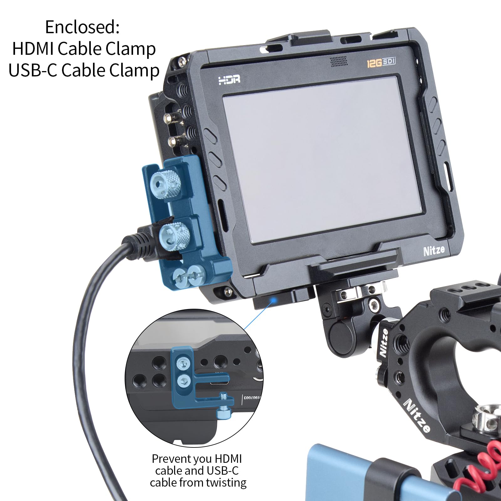 Amazon.co.jp: Nitze (ニッツェ) モニターケージ Blackmagic Video
