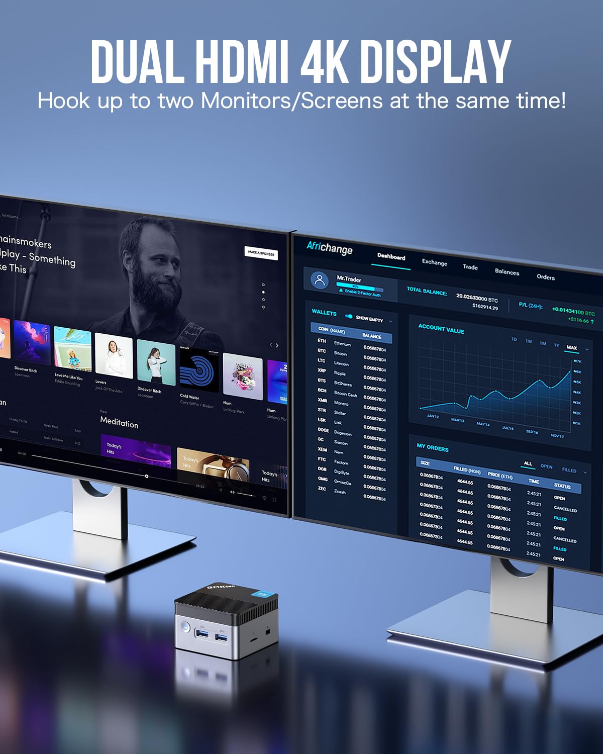 Amazon.com: GMKtec Mini PC with Intel N5105 Processor, 10nm 8GB