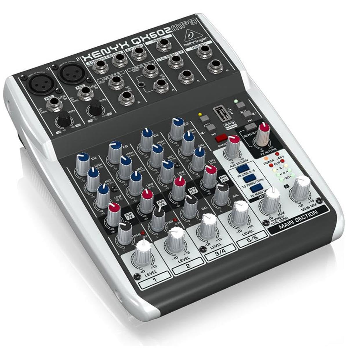 Amazon.com: Behringer Xenyx QX602MP3 Mixer with USB MP3 Playback