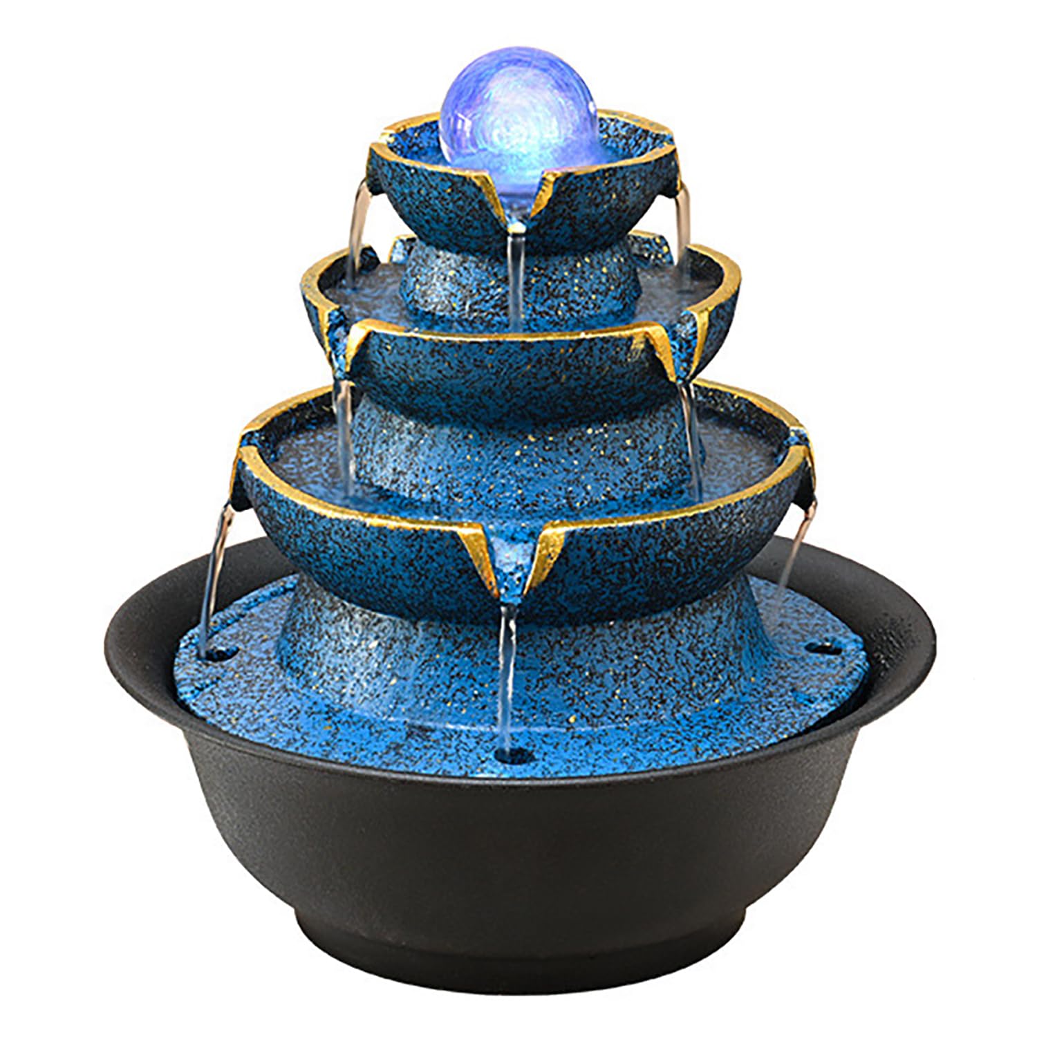 Amazon.co.jp: クリスタルファウンテン カラフルLEDライト付き 水晶玉