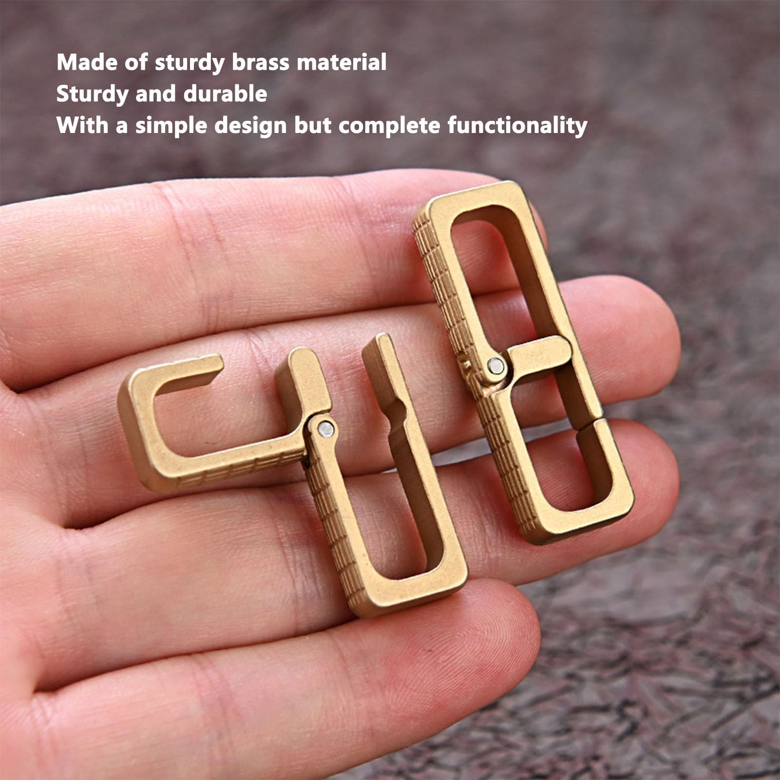 Amazon.com: Brass Keychain Hook, 13g/0.5oz Mini Portable Key Chain