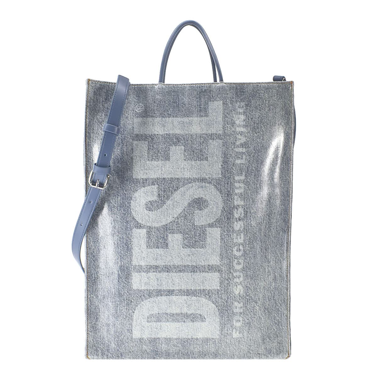 Amazon | [ディーゼル]トートバッグ DSL ブルー X08919 DSL SHOPPER L