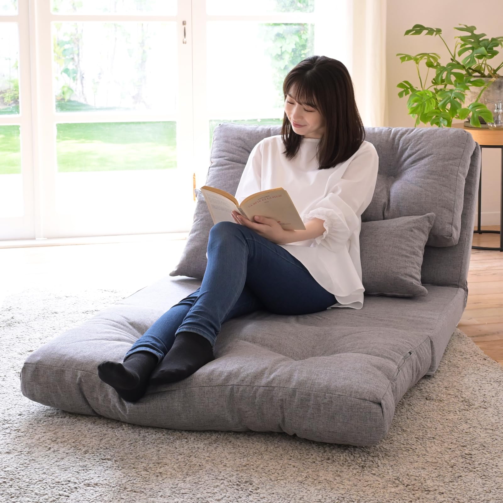 Amazon｜山善(YAMAZEN) ソファ ソファーベッド カウチ 3WAY 日本製