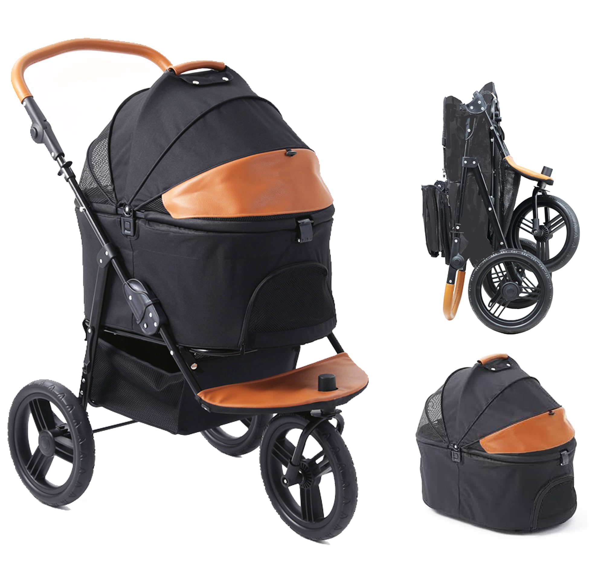 Amazon.co.jp: MEGANEKO ペットカート 分離式 多頭 折りたたみ