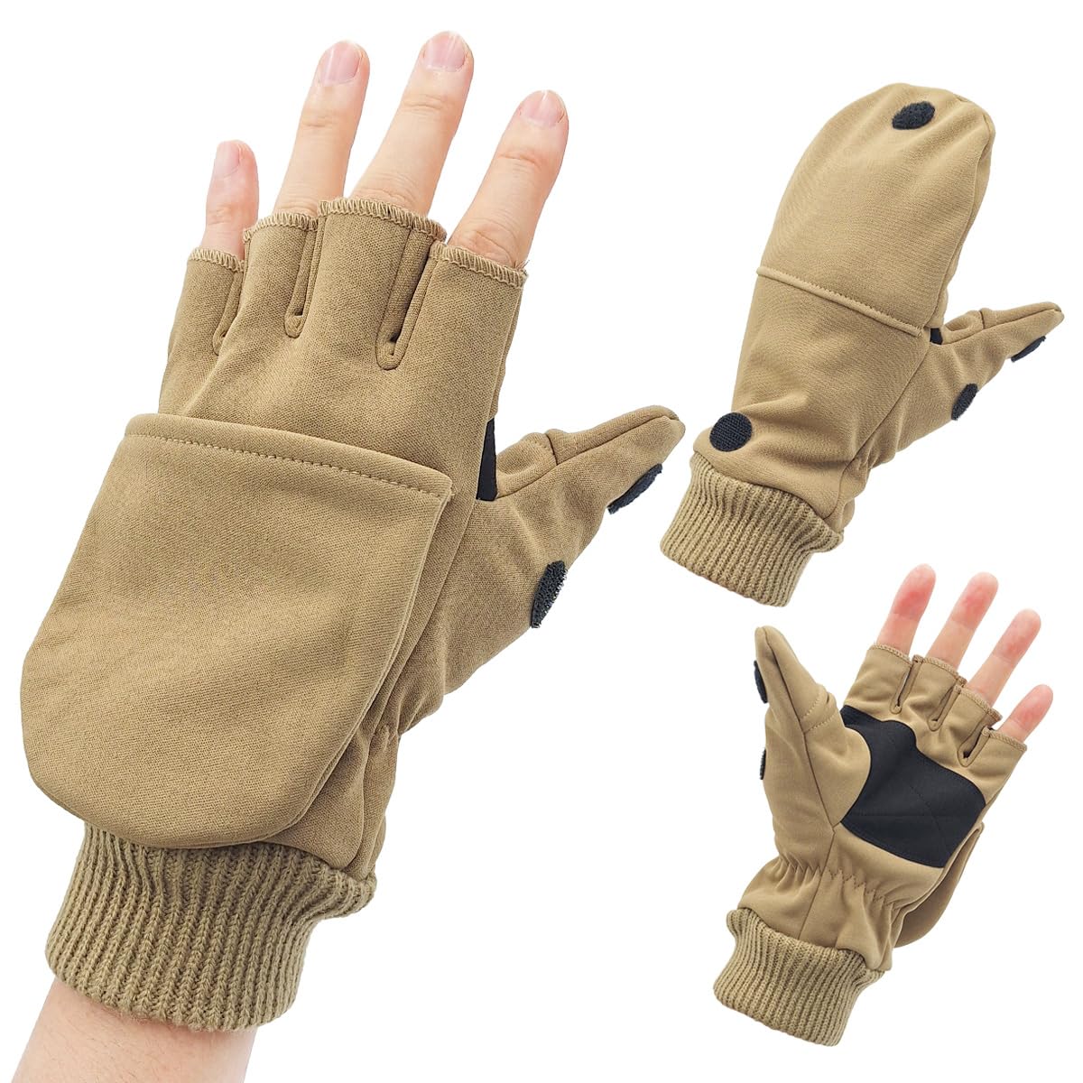 Amazon.co.jp: 防風フィルムラミネート オープンフィンガー ミトン