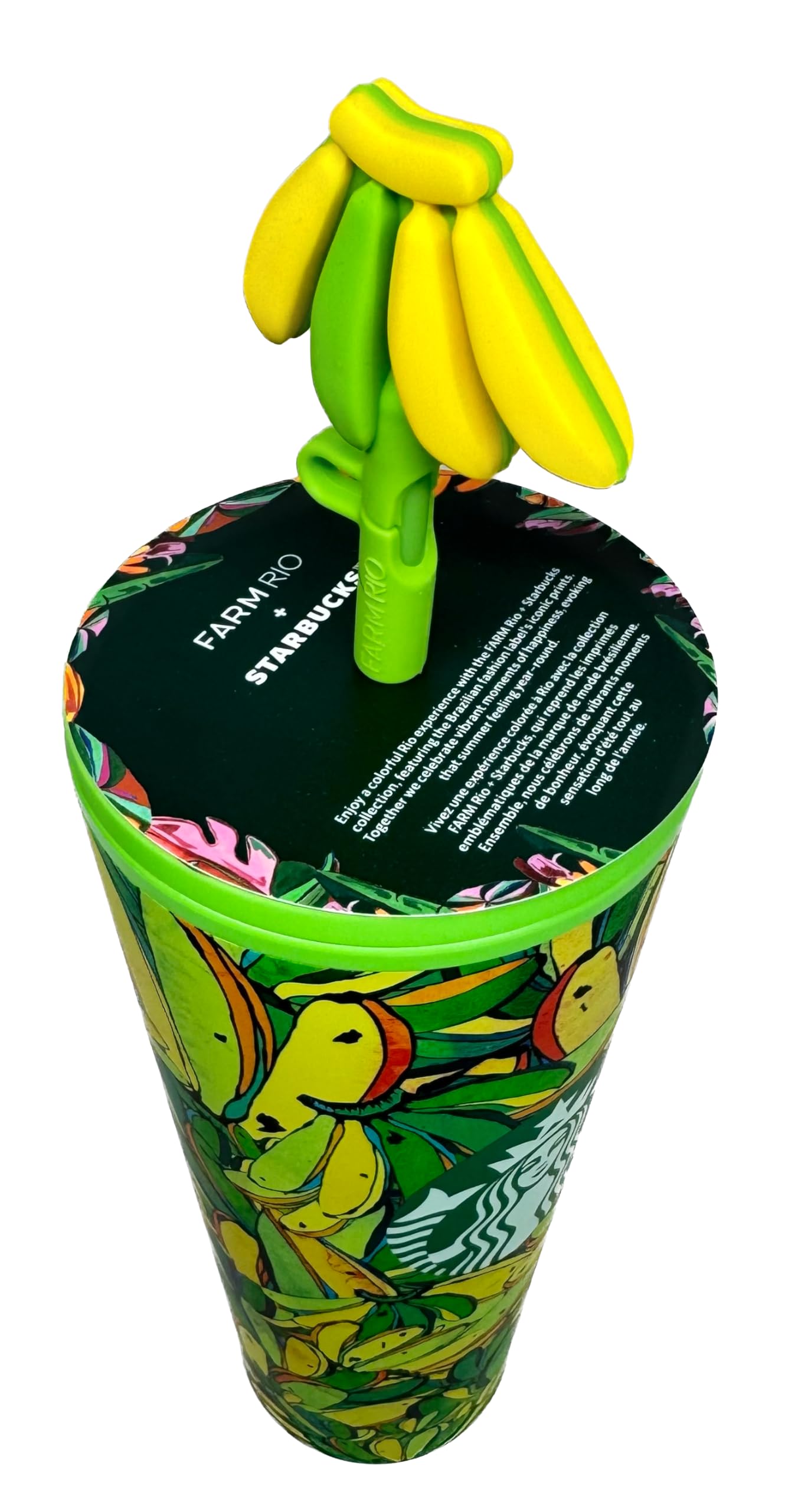 Amazon.com | Starbucks x FARM Rio 2025 Banana Board Cold Cup